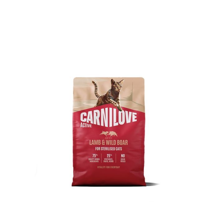 Сухой корм для кошек Carnilove Active Lamb & Wild Boar Sterilised 2 кг (8595602581450)