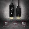 Кабель мультимедийный DisplayPort M to HDMI M 1.8m 4K30Hz black AXAGON (RVD-HI14C2) изображение 5