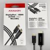 Кабель мультимедийный DisplayPort M to HDMI M 1.8m 4K30Hz black AXAGON (RVD-HI14C2) изображение 6