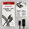 Кабель мультимедійний HDMI M to DisplayPort M 1.8m 4K30Hz black AXAGON (RVD-HI14C2) зображення 6