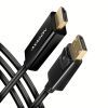 Кабель мультимедийный DisplayPort M to HDMI M 1.8m 4K30Hz black AXAGON (RVD-HI14C2)