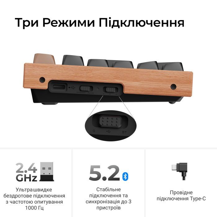 Клавіатура Keychron K10 HE Magnetic Switch RGB UA Black (K10H-F1-UA) зображення 10