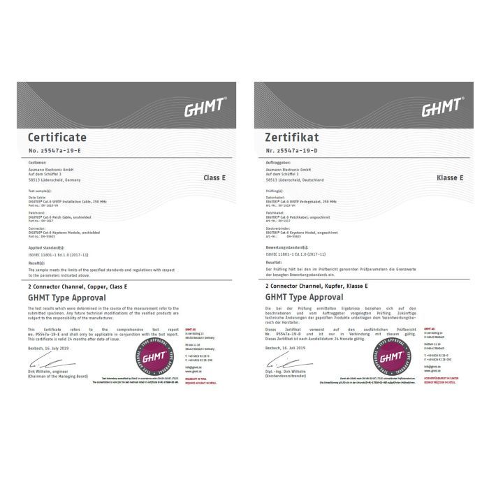 Кабель сетевой Digitus UTP 100м, cat.6, AWG 23/1, CU, LSZH-1, violet (U-UTP) (DK-1613-VH-1) изображение 11