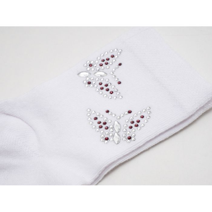 Носки детские UCS Socks с бабочками (M0C0102-0908-5-white) изображение 3