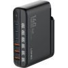 Зарядное устройство LDNIO 1xUSB-C PD140W + cable USB-C to USB-C 1.5m LED display 100W (A6140C)