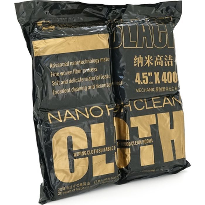 Серветки MECHANIC Nano Black, 11,5x11,5 cm, 400pcs (NB11.5x11.5/400)