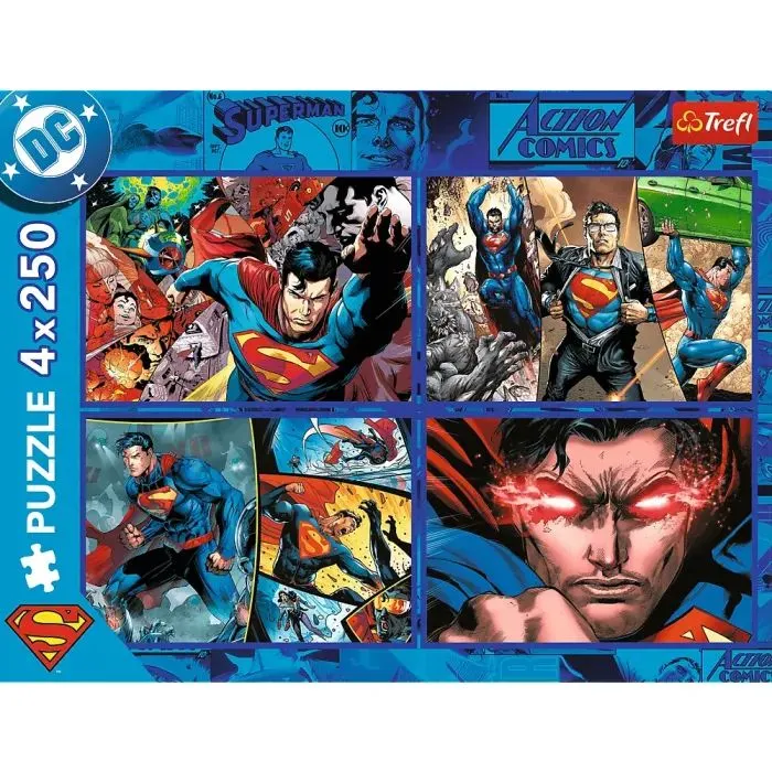 Пазл Trefl Superman Сміливість Супермена 4х250 елементів (5900511133400) зображення 6