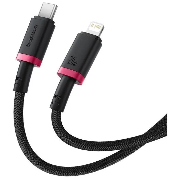 Дата кабель USB-C to Lightning 2.0m 20W red+black Baseus (P10377800U01-03) изображение 2