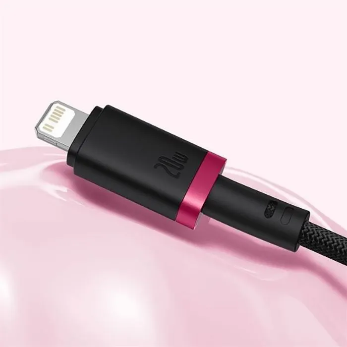 Дата кабель USB-C to Lightning 2.0m 20W red+black Baseus (P10377800U01-03) изображение 5
