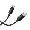 Дата кабель USB 2.0 AM to USB-C 1.0m silicone BX123 Leya black BOROFONE (6941991124211) изображение 2