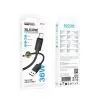 Дата кабель USB 2.0 AM to USB-C 1.0m silicone BX123 Leya black BOROFONE (6941991124211) изображение 3