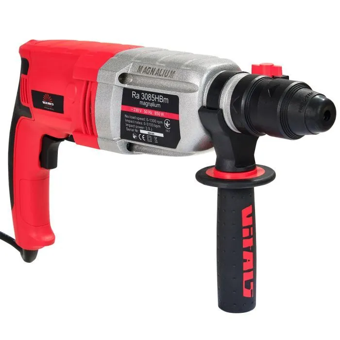 Перфоратор Vitals Master, Ra 3085HBm, magnalium, SDS-plus+ШЗП, 850W, 3.5J, кейс (52072) изображение 6