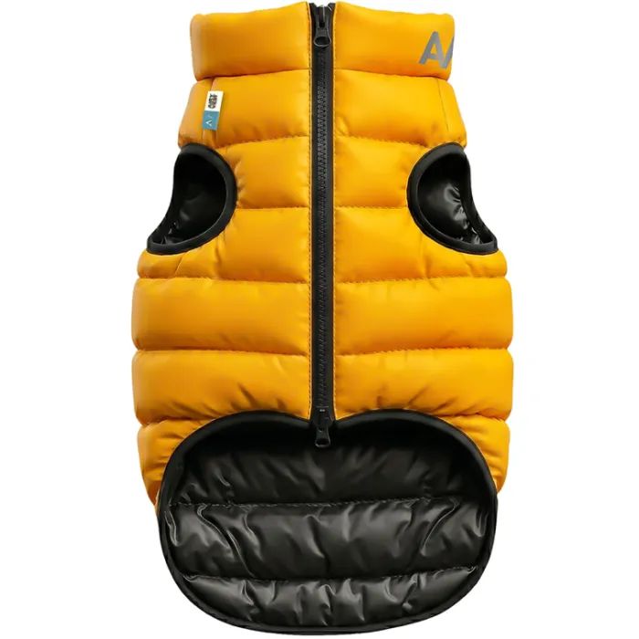 Курточка для тварин Airy Vest двостороння жовто-чорна L55 (1567)