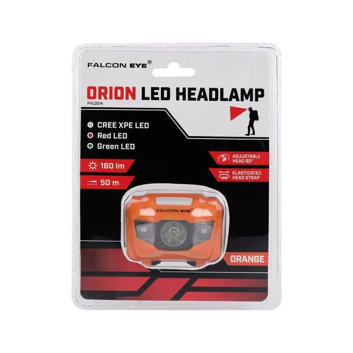 Фонарь Falcon Eye Orion (160 Lm) Cool White/Red/Green LED Orange (FHL0014) (DAS303981) изображение 3
