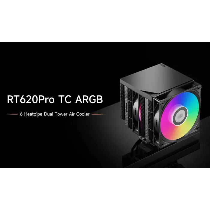 Кулер для процессора PcCooler RT620Pro TC ARGB BK изображение 7