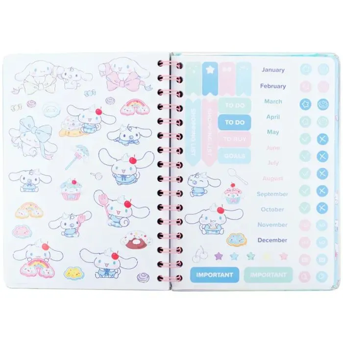 Тижневик Kite дитячий на спіралі Cinnamoroll, тверда обкладинка (CR26-438) зображення 10