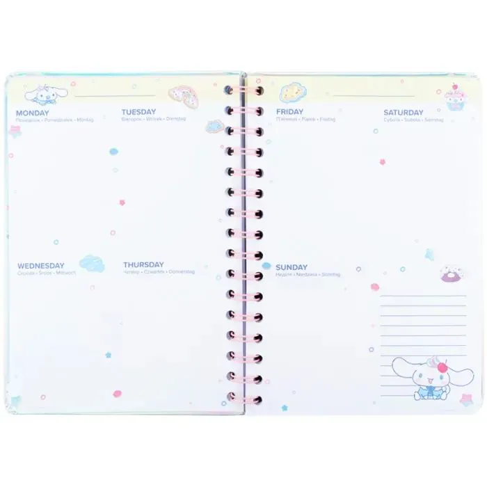 Тижневик Kite дитячий на спіралі Cinnamoroll, тверда обкладинка (CR26-438) зображення 6