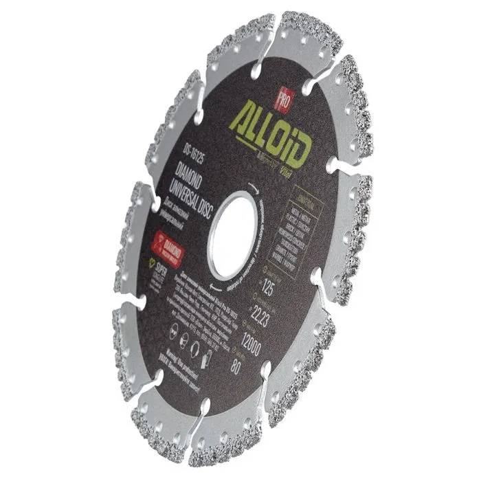 Круг отрезной Alloid Pro, алмазный, универсальный, 125мм (DS-16125) изображение 3