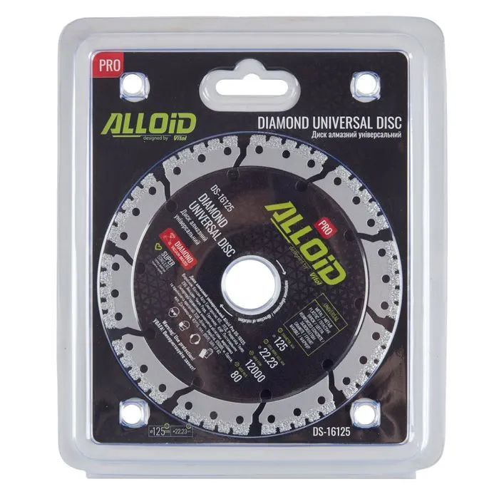Круг отрезной Alloid Pro, алмазный, универсальный, 125мм (DS-16125) изображение 4