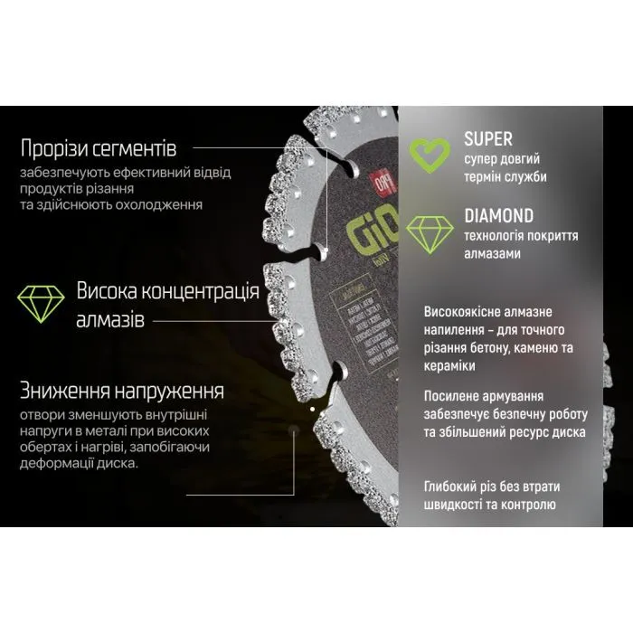Круг отрезной Alloid Pro, алмазный, универсальный, 125мм (DS-16125) изображение 7