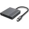 Переходник USB-C M to HDMI F + DisplayPort F 4K60Hz Cablexpert (A-CM-HDMIFDPF-01) изображение 2