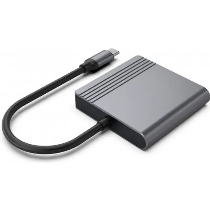 Переходник USB-C M to HDMI F + DisplayPort F 4K60Hz Cablexpert (A-CM-HDMIFDPF-01) изображение 4