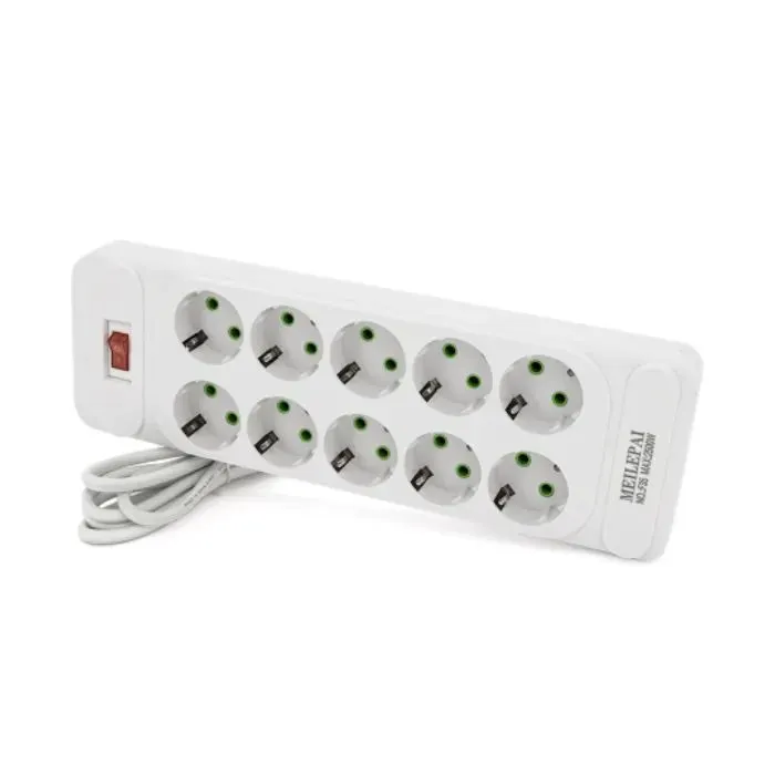Сетевой фильтр питания Meilepai F35, 10 роз EU 2м, White (F35-White)