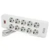 Сетевой фильтр питания Meilepai F35, 10 роз EU 2м, White (F35-White)