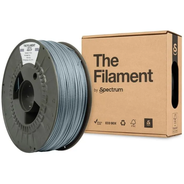 Пластик для 3D-принтера The Filament ASA CF 1.75mm 1kg Grey (TF-24120) изображение 3