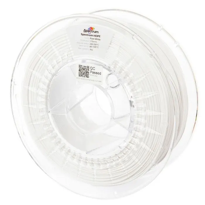 Пластик для 3D-принтера Spectrum HDPE 1.75mm 1kg, White,Pure (81637)