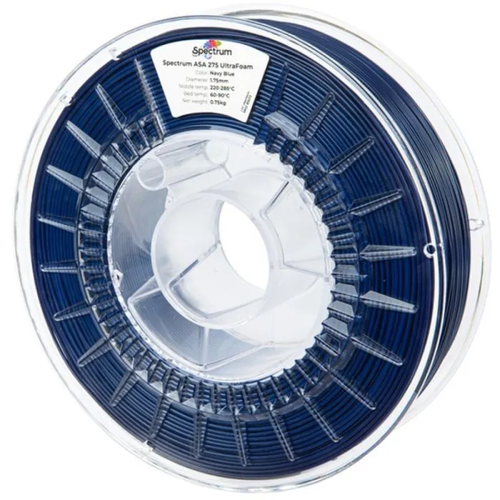 Пластик для 3D-принтера Spectrum LW-ASA UltraFoam 1.75mm 0.75kg Blue, Navy (81573)