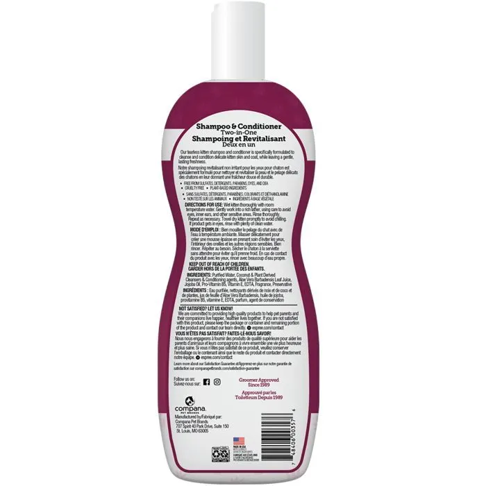 Шампунь для тварин Espree Gentle Fresh Kitten 2in1 355 мл (0748406003576) зображення 2