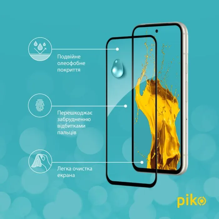 Скло захисне Piko Full Glue ESD Google Pixel 8a Black (1283126625350) зображення 5