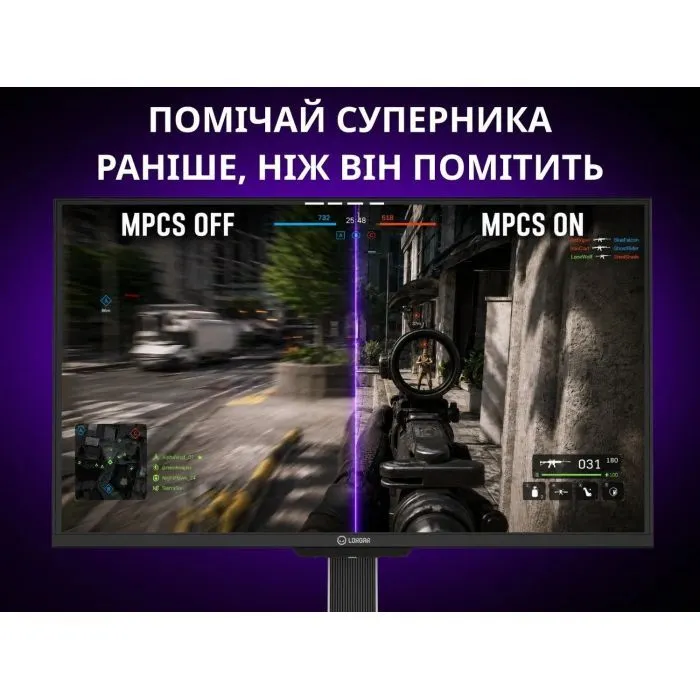 Монітор Lorgar LRG-25LA1F400-WH зображення 8