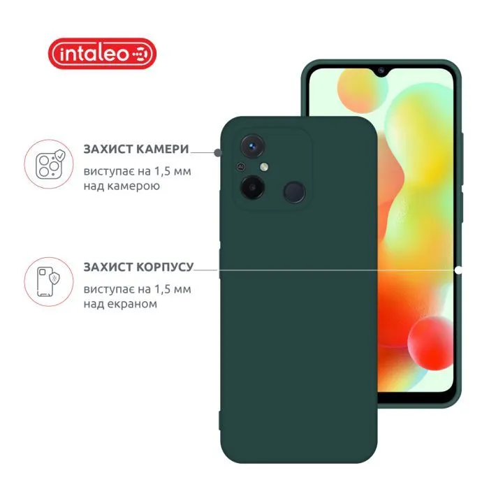 Чохол до мобільного телефона Intaleo Silicone Xiaomi Redmi 12C Dark Green (1283126600661) зображення 3