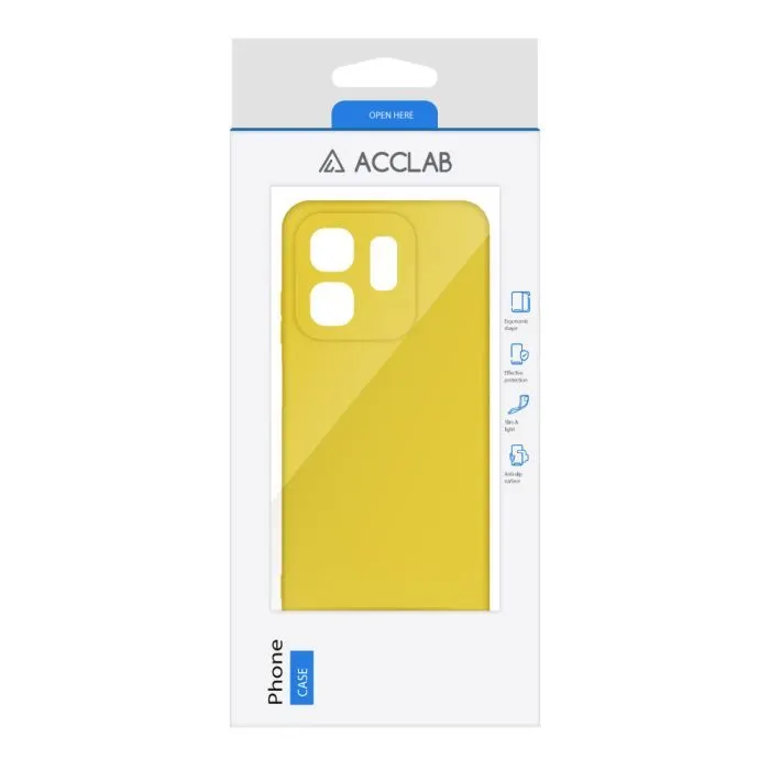 Чохол до мобільного телефона ACCLAB Silicone Infinix Hot 50i Yellow (1283126601255) зображення 2