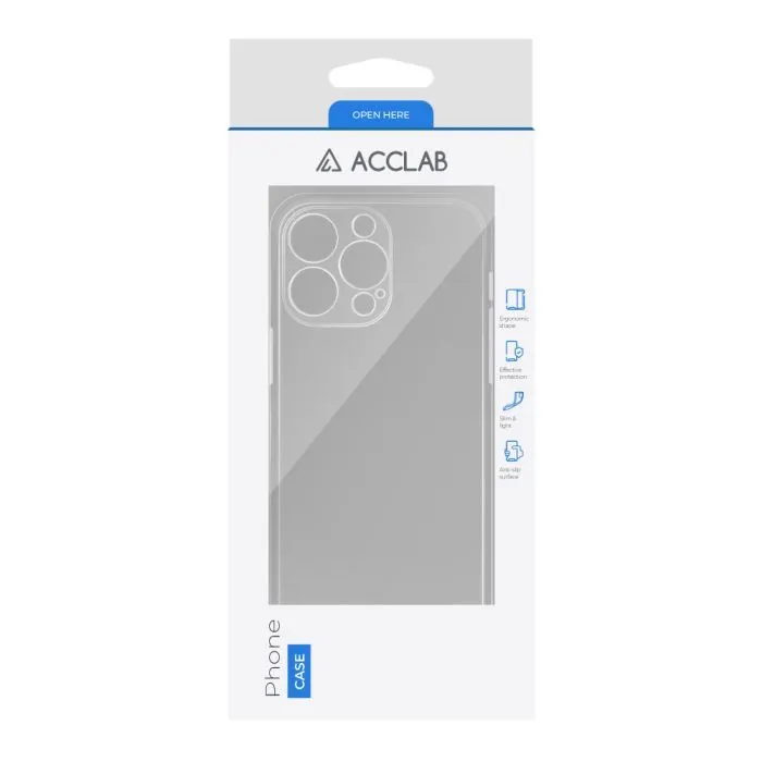 Чохол до мобільного телефона ACCLAB TPU Apple iPhone 14 Pro Max Transparent (1283126565984) зображення 2