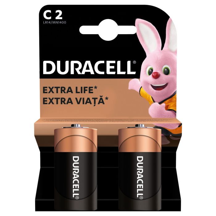 Батарейка Duracell C LR14 щелочная 2шт. в упаковке (5000394052529 / 81483545) изображение 2