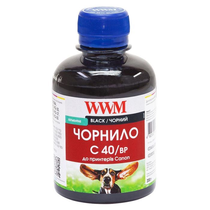Чорнило WWM CANON PG40/50/PGI5/BCI15 BlackPigment (C40/BP)