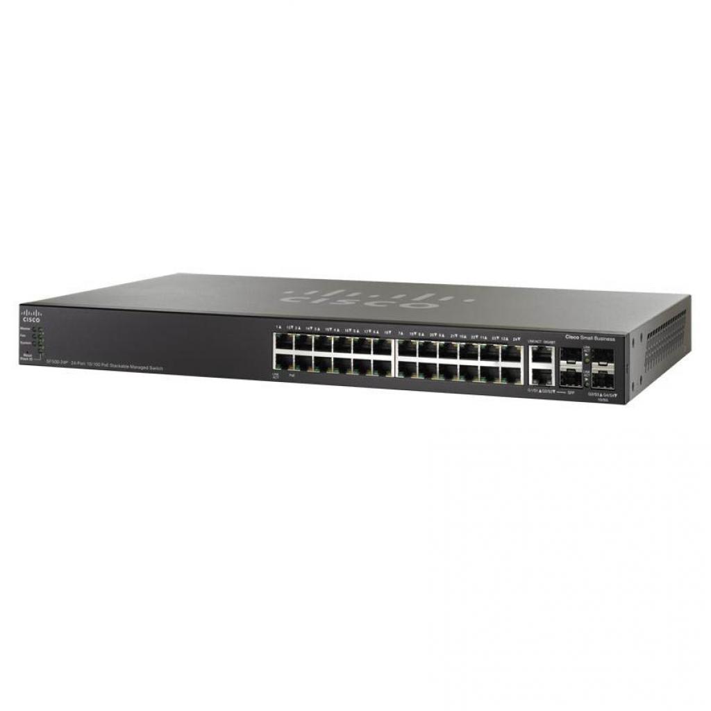 Комутатор мережевий Cisco SF500-24P (SF500-24P-K9-G5)