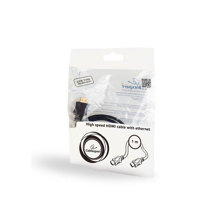 Кабель мультимедийный HDMI to HDMI 1.0m Cablexpert (CC-HDMI4L-1M) изображение 4