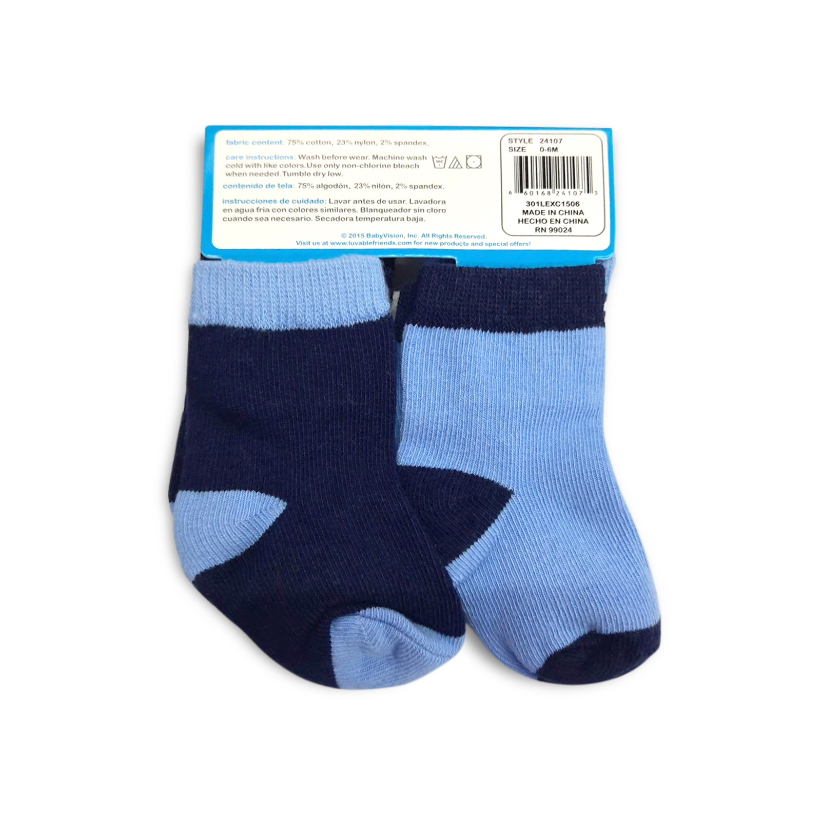 Шкарпетки дитячі Luvable Friends 4 пари для хлопчиків (24107.0-6) зображення 4