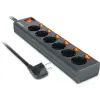 Мережевий фільтр живлення REAL-EL RS-6 EXTRA 1.8m, black (EL122300001) зображення 5