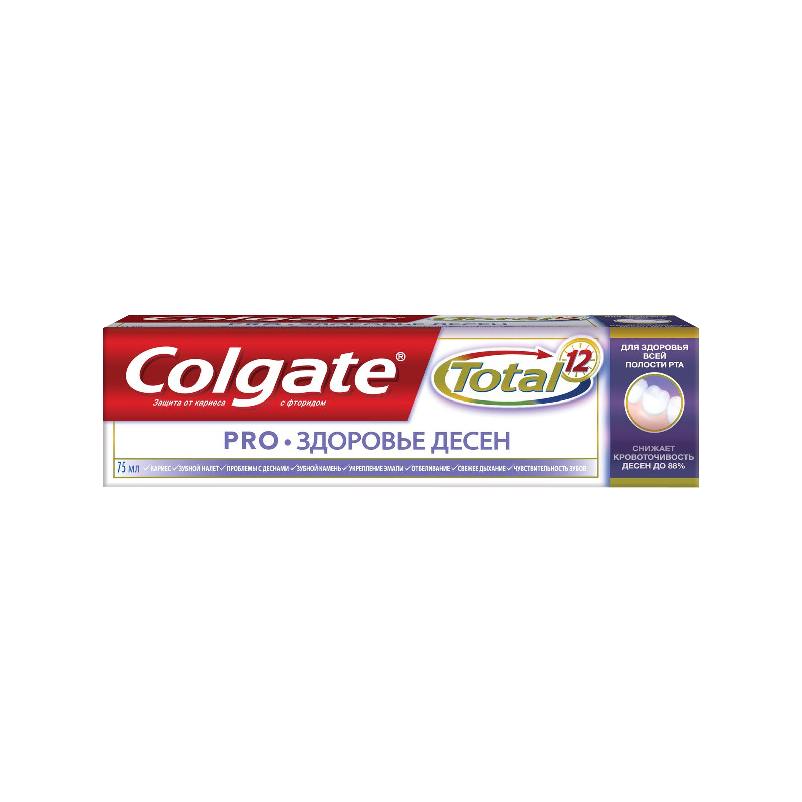 Зубная паста Colgate Total 12 Pro-Здоровье десен 75 мл (6920354811159)