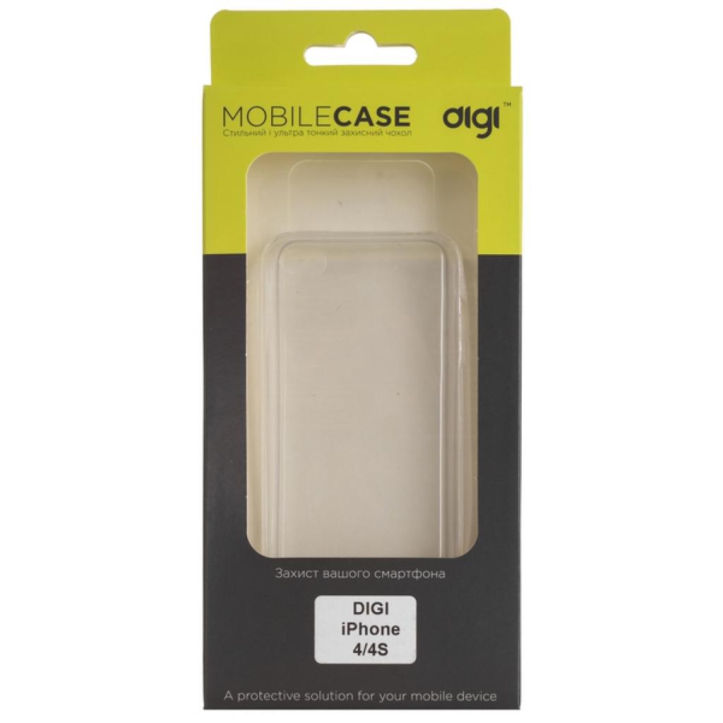 Чехол для мобильного телефона Digi для iPhone 4/4S - TPU Clean Grid (Transparent) (6287621) изображение 3