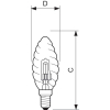 Лампочка Philips E14 42W 230V BW35 CL EcoClassic (925647244208) зображення 2