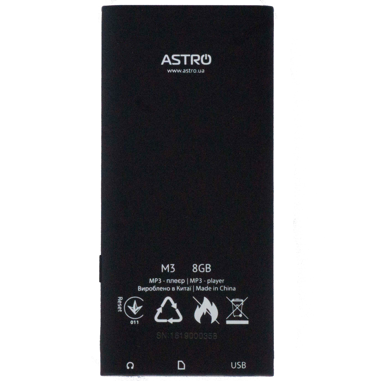 MP3 плеєр Astro M3 Black зображення 3