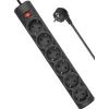 Сетевой фильтр питания Defender 153, 3 m, 6 роз, black (99495) изображение 3