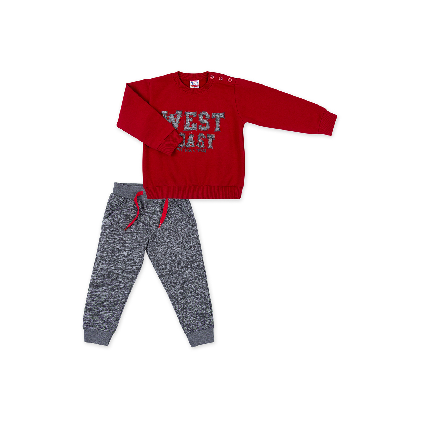 Набор детской одежды Breeze кофта с брюками "West coast" (8248-92B-red)