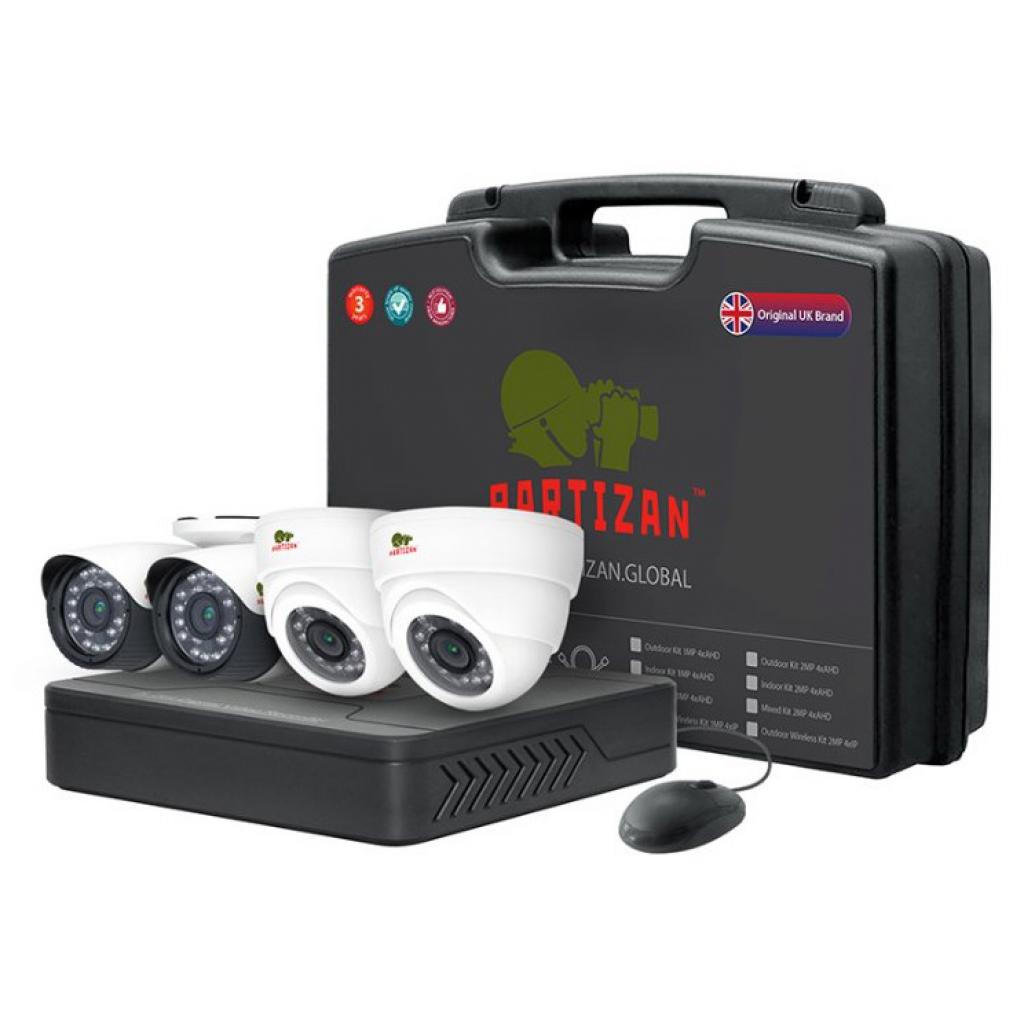 Комплект видеонаблюдения Partizan Mixed Kit 2MP 4xAHD (81229)